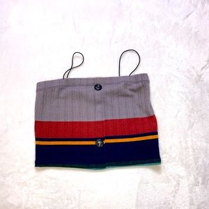 Olive Tree- Multicolored crop top